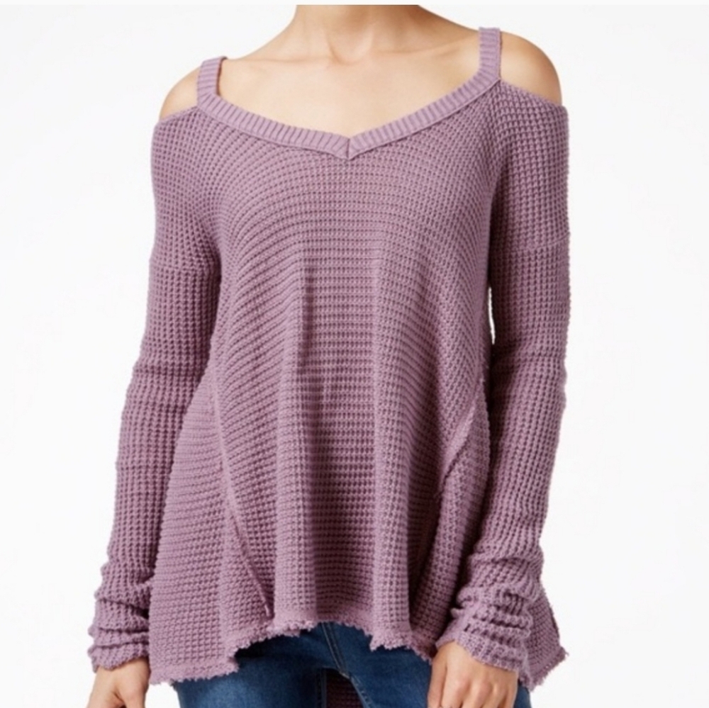Free People Cold Shoulder Sweater